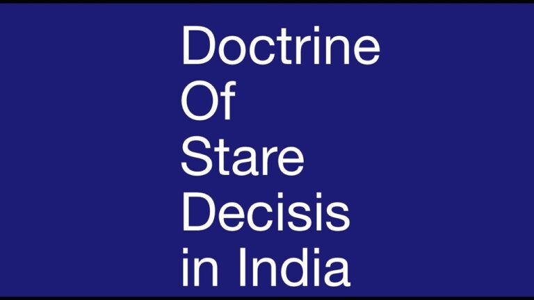 स्टेयर डिसाइसिस का सिद्धांत और भारत, कनाडा और यू.एस. के बीच इसका तुलनात्मक अध्ययन