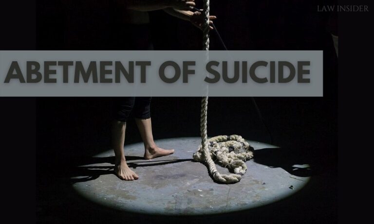 Abetment to Commit Suicide