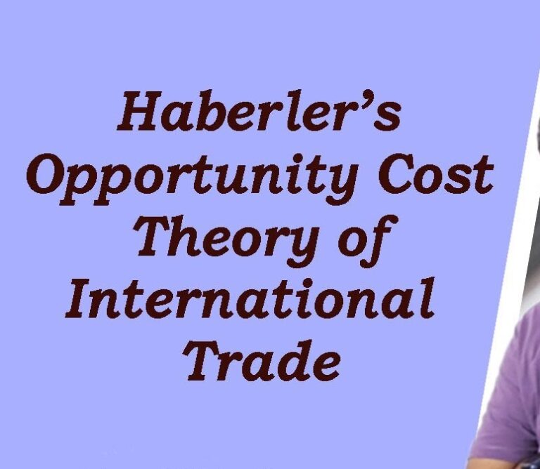 Opportunity cost theory of international trade