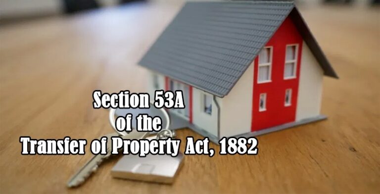 Transfer of Property Act 1882