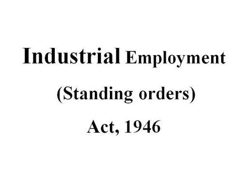 Industrial Employment (Standing Order) Act 1946 