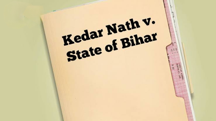 केदार नाथ सिंह बनाम बिहार राज्य (1962)