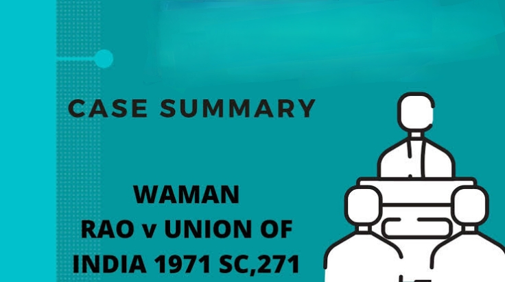 वामन राव बनाम भारत संघ (1981)